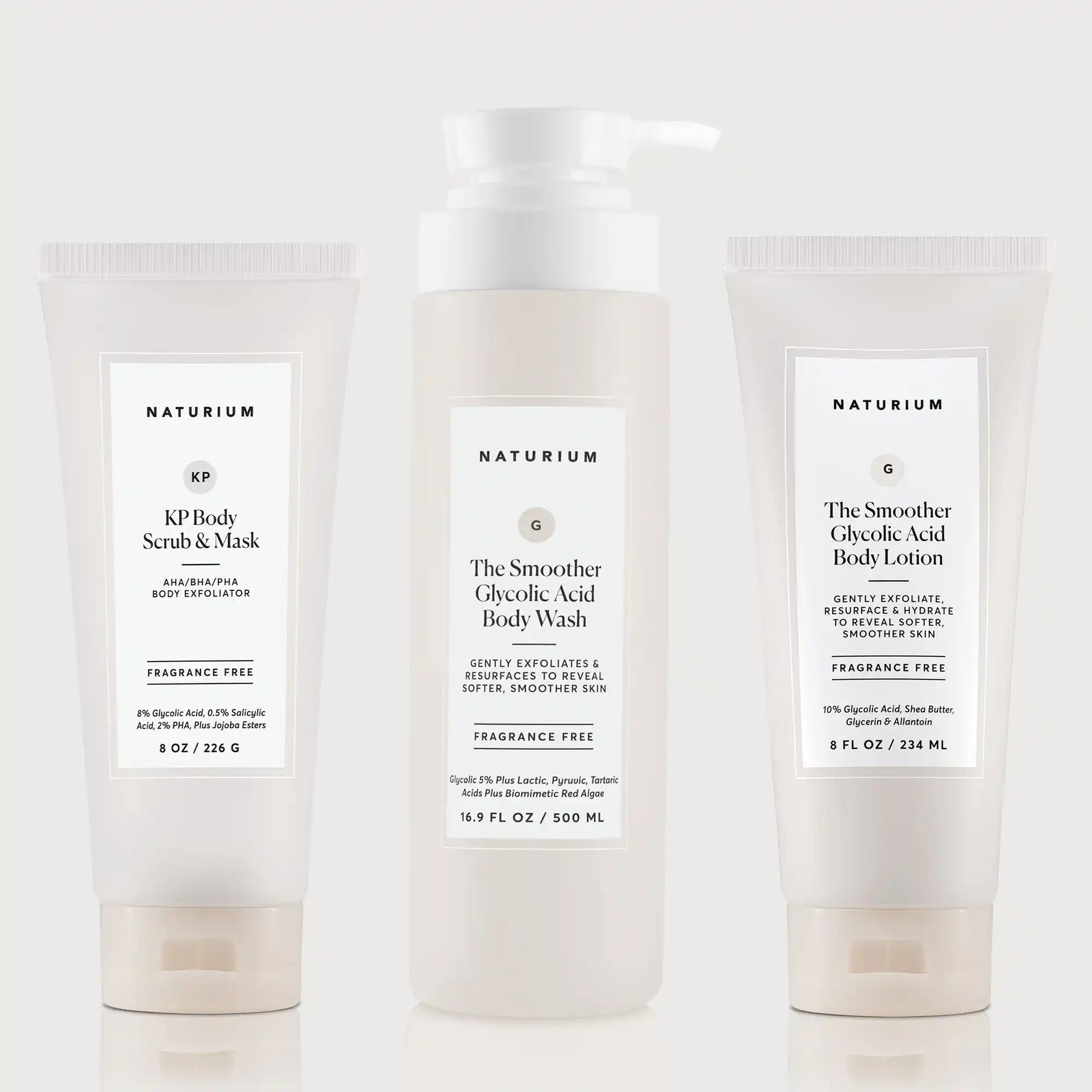 the-glycolic-acid-body-bundle-l1 NATR_KPScrub_SmootherBodyWash_SmootherLotion_Bundle_ecomm.webp